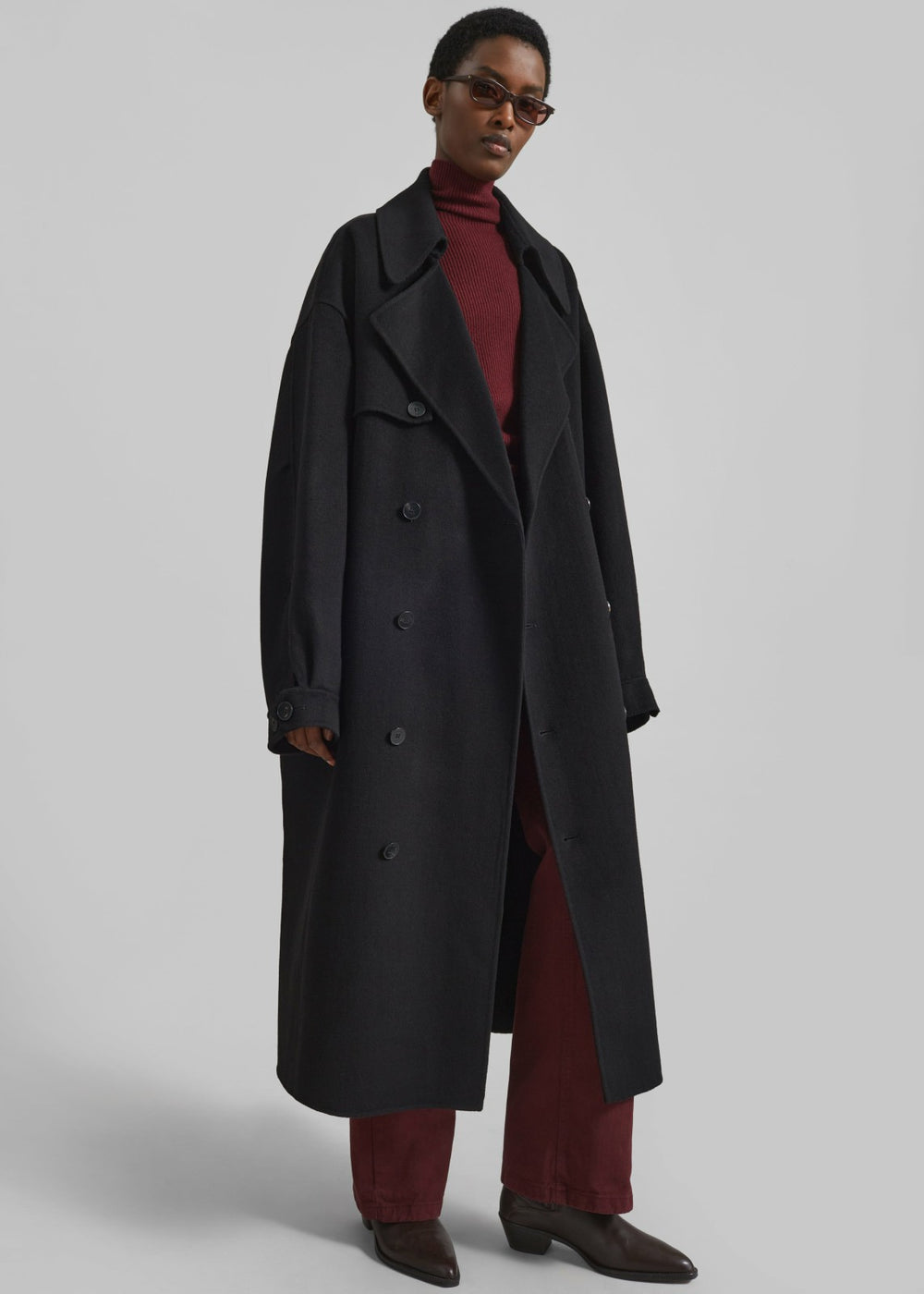 Mavis Long Coat - Black