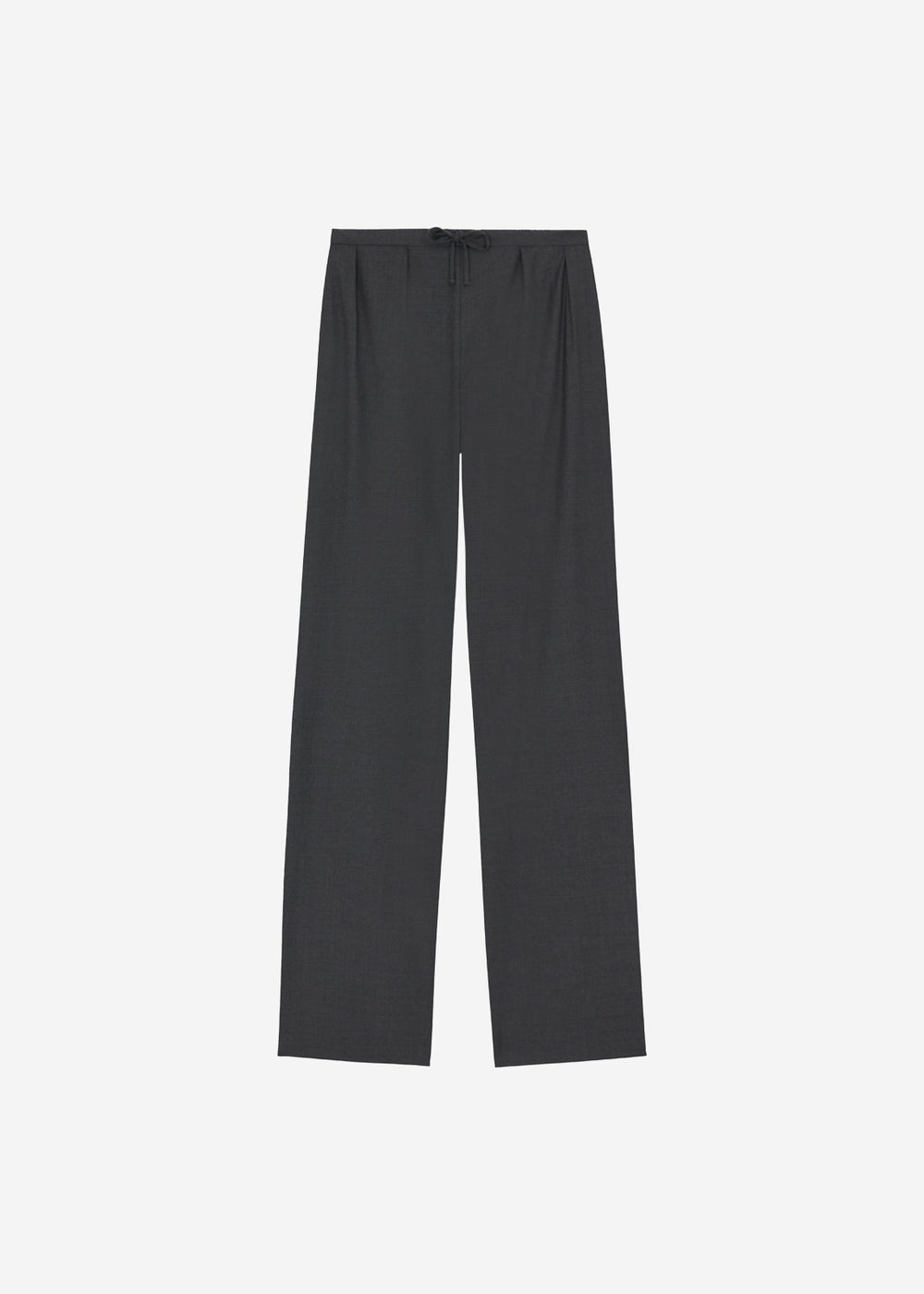 Loulou Studio Cove Elastic Waistband Pants - Black Melange