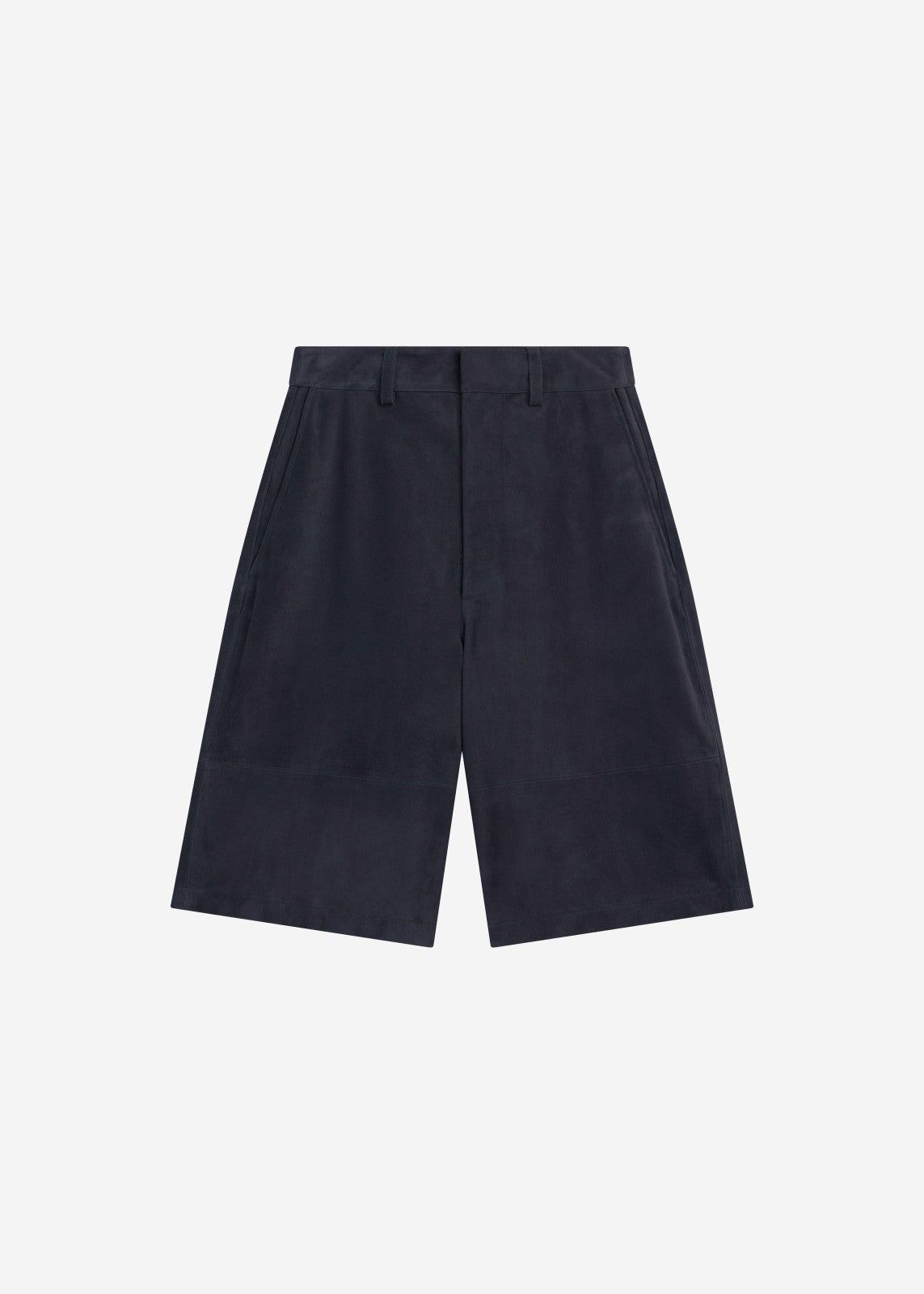 Radlett Suede Bermuda Shorts - Navy