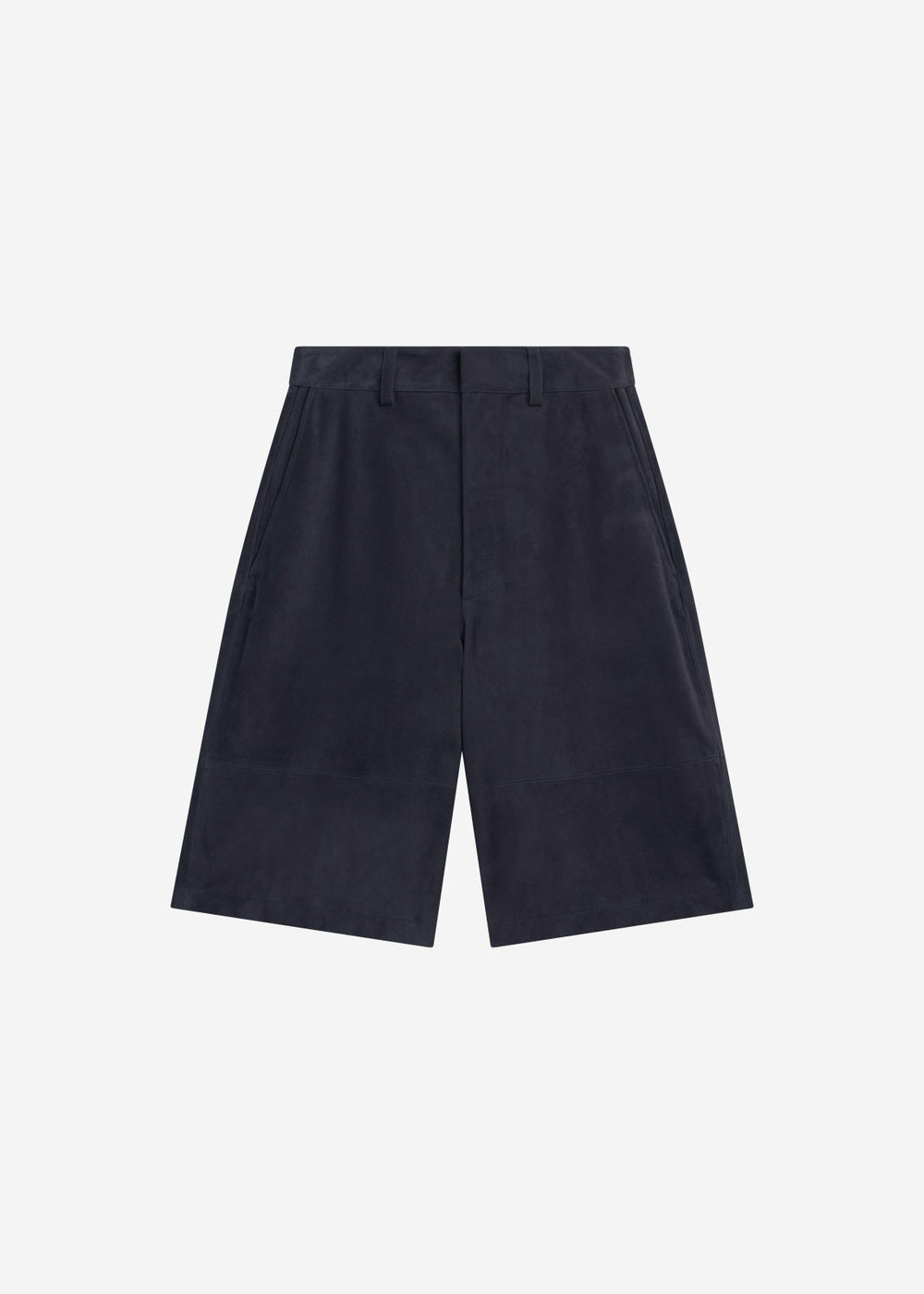 Radlett Suede Bermuda Shorts - Navy