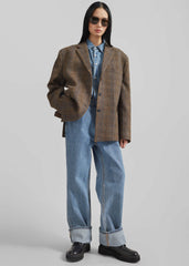 Arundel Plaid Wool Blazer - Multicolor