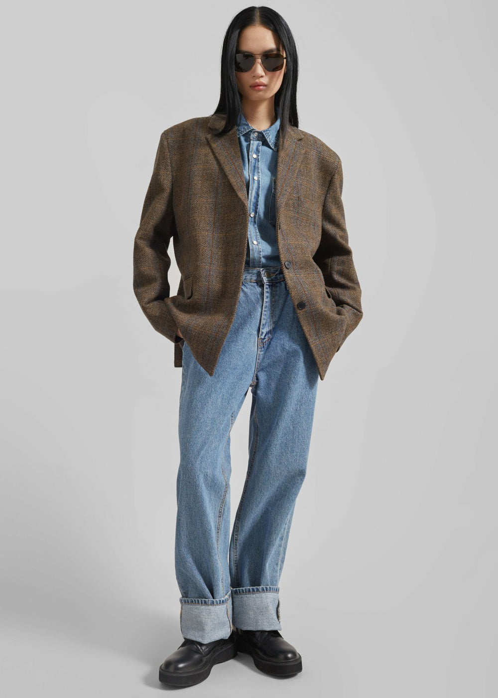 Arundel Plaid Wool Blazer - Multicolor