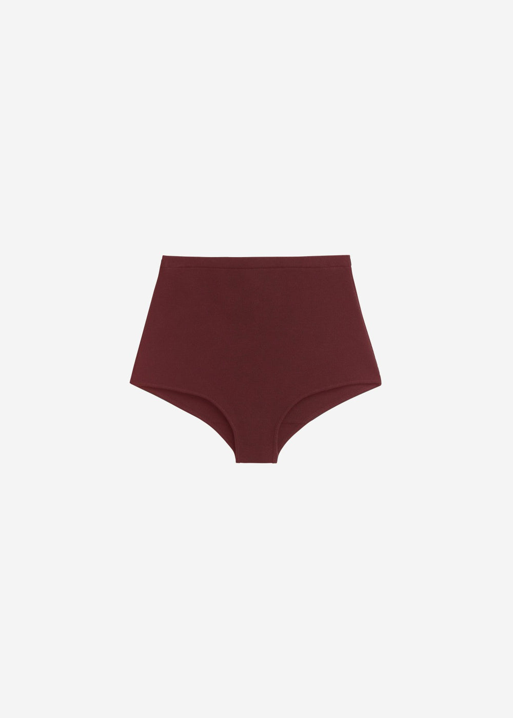Alissa Knit Briefs - Burgundy