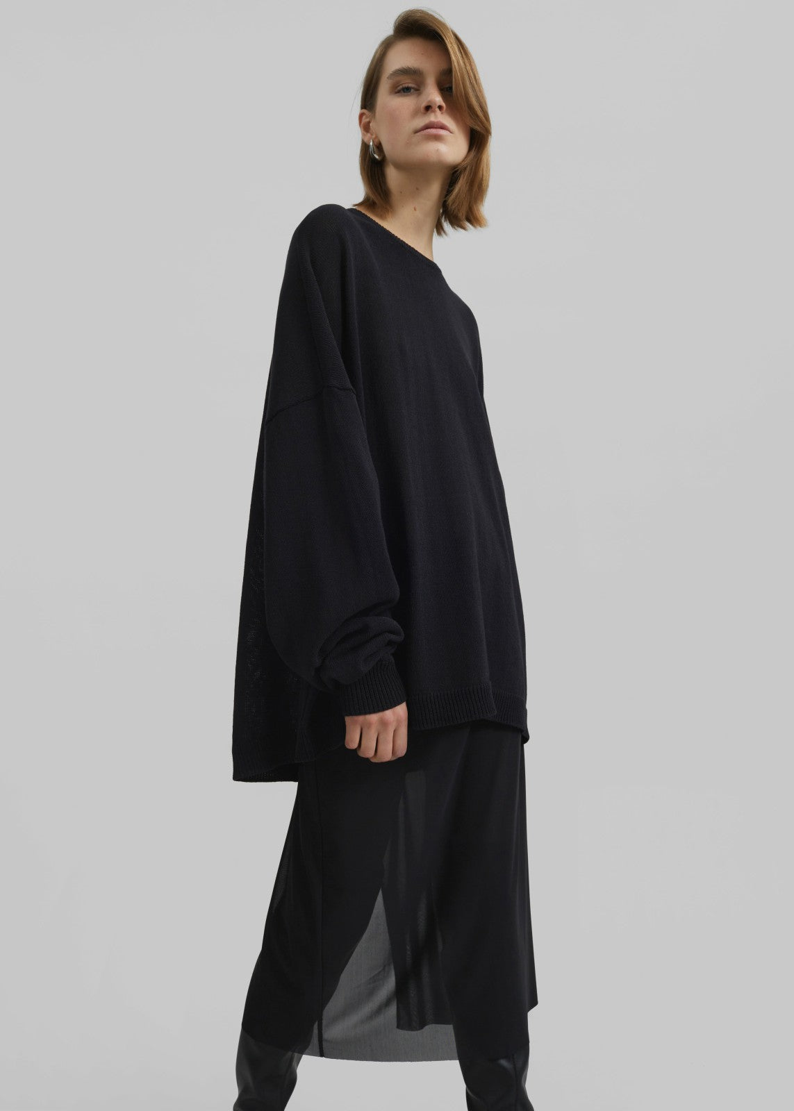 Basel Crew Neck Sweater - Black