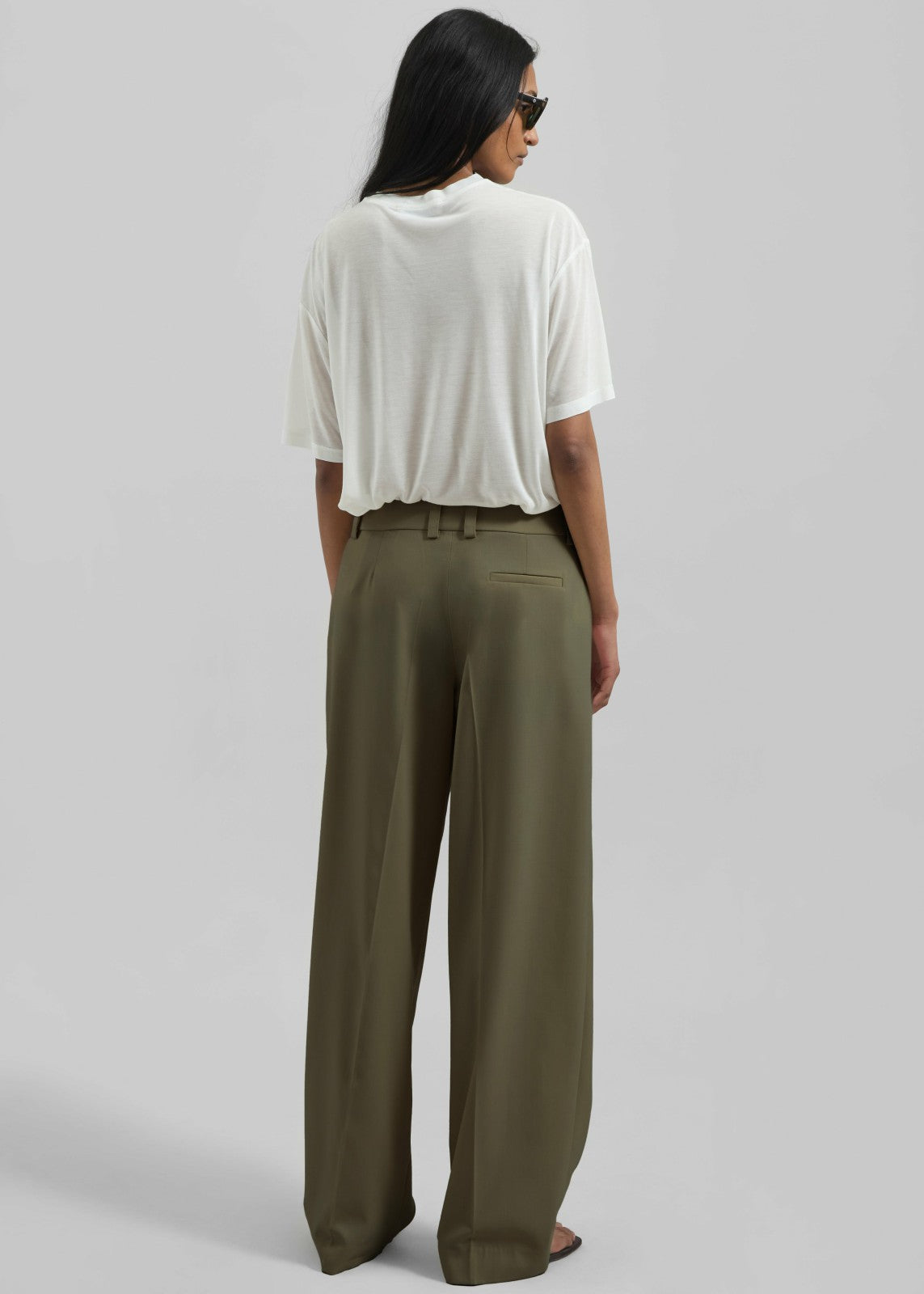 Daytona Pleated Trousers - Khaki