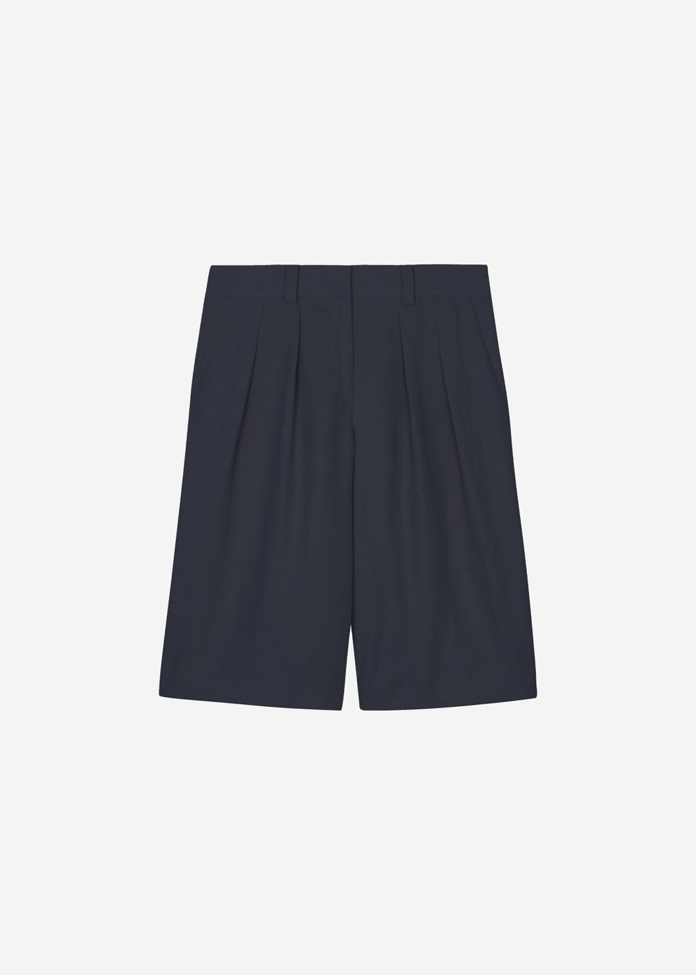 Bilbao Pleated Bermuda Shorts - Navy