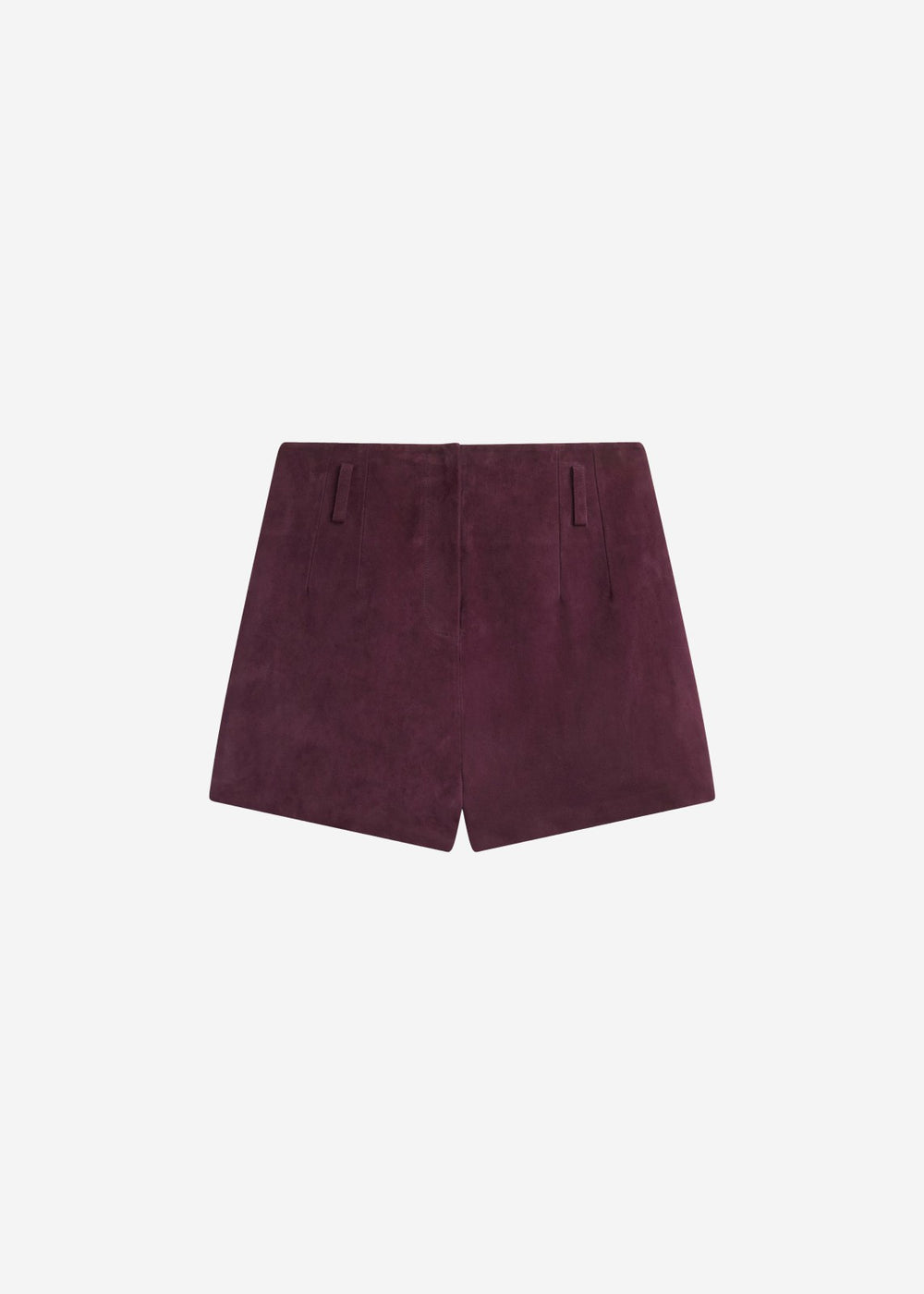 Lise Suede Shorts - Burgundy