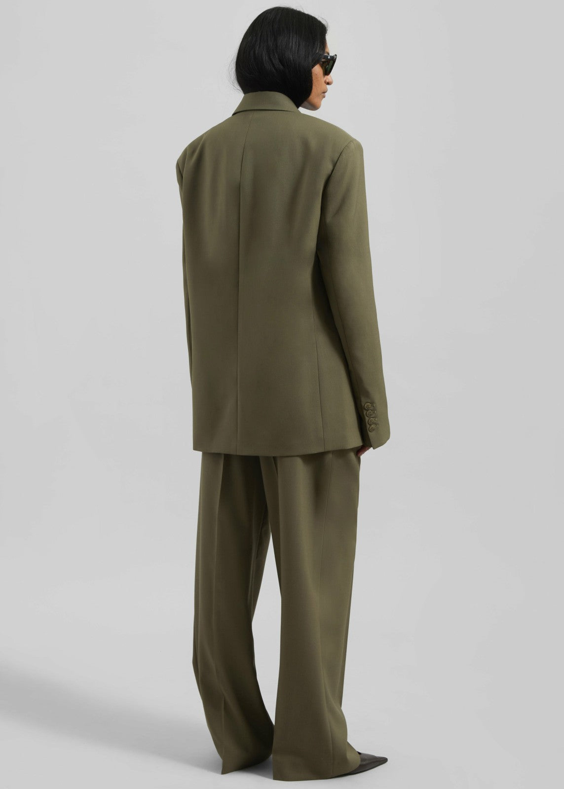 Newark Double Breasted Blazer - Khaki