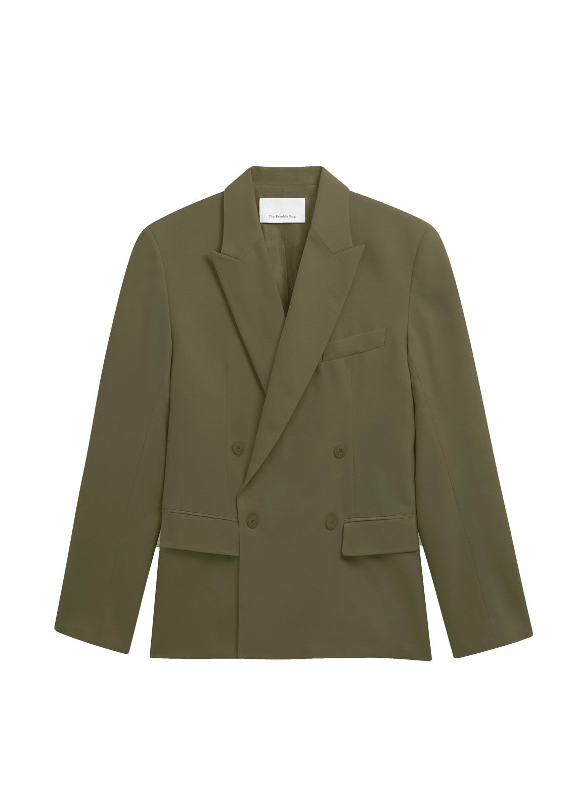 Newark Double Breasted Blazer - Khaki