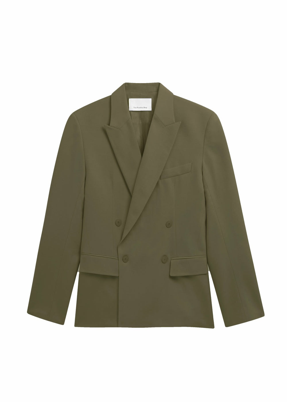 Newark Double Breasted Blazer - Khaki