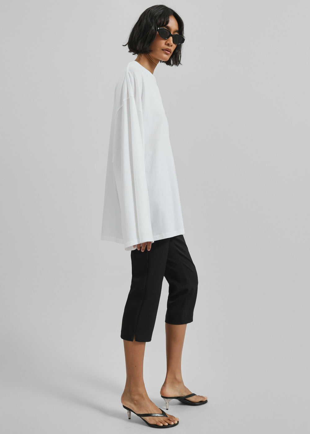 Rio Oversized Sleeve Tee - White