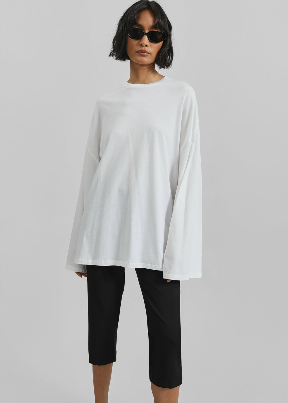 Rio Oversized Sleeve Tee - White