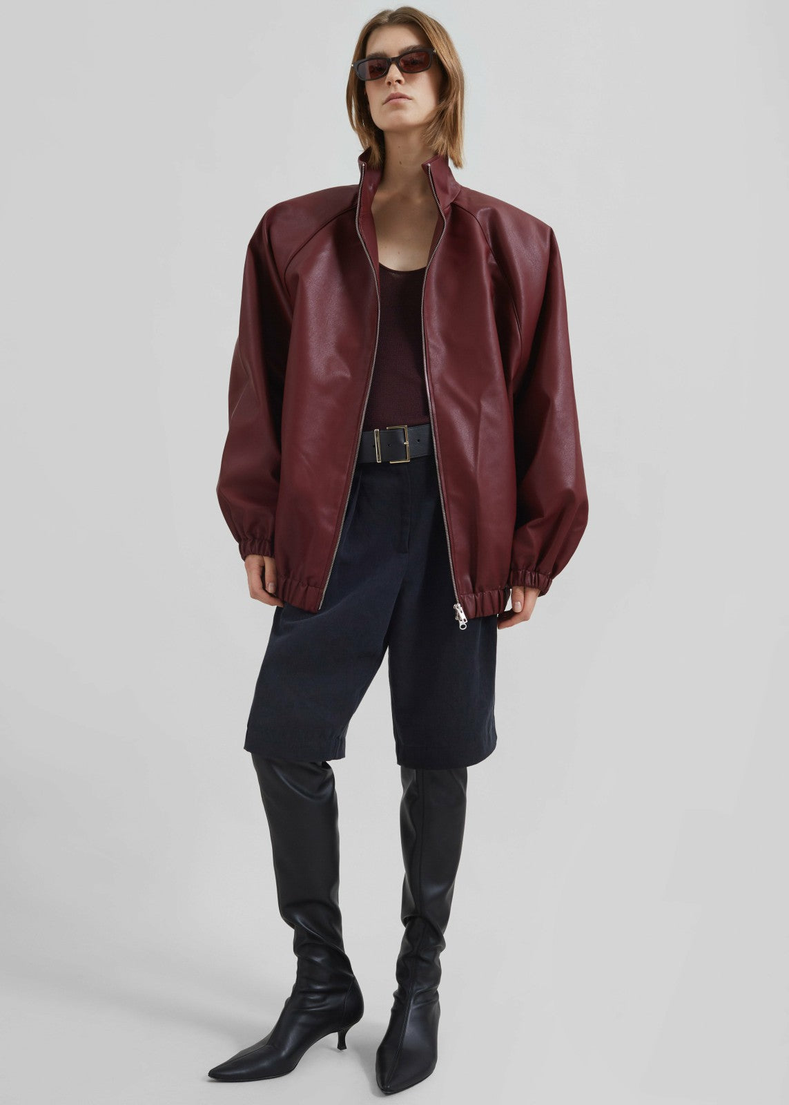 Rivo Knit Tank Top - Burgundy