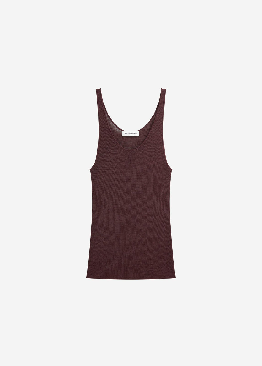 Rivo Knit Tank Top - Burgundy
