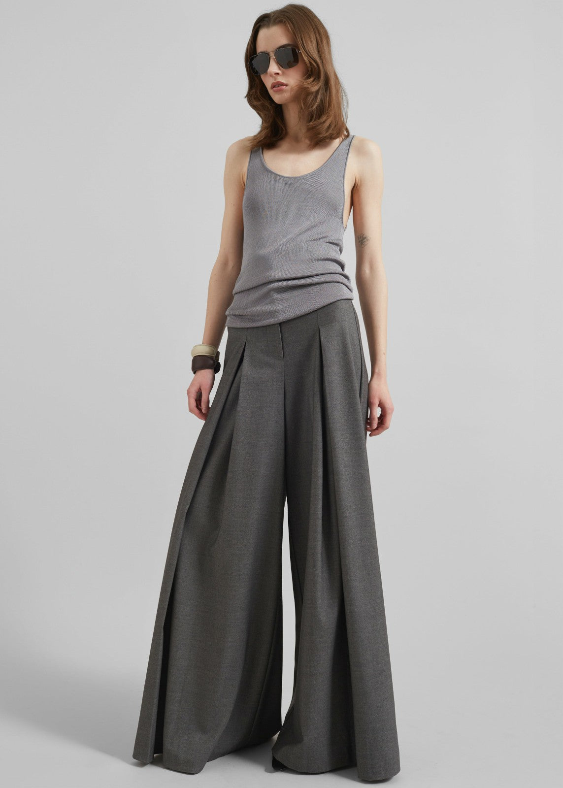 Rivo Knit Tank Top - Grey