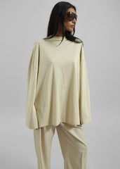 Rio Oversized Sleeve Tee - Cement