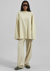 Rio Oversized Sleeve Tee - Cement