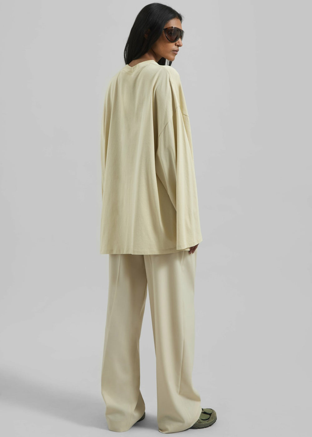 Rio Oversized Sleeve Tee - Cement