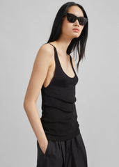 Rivo Knit Tank Top - Black