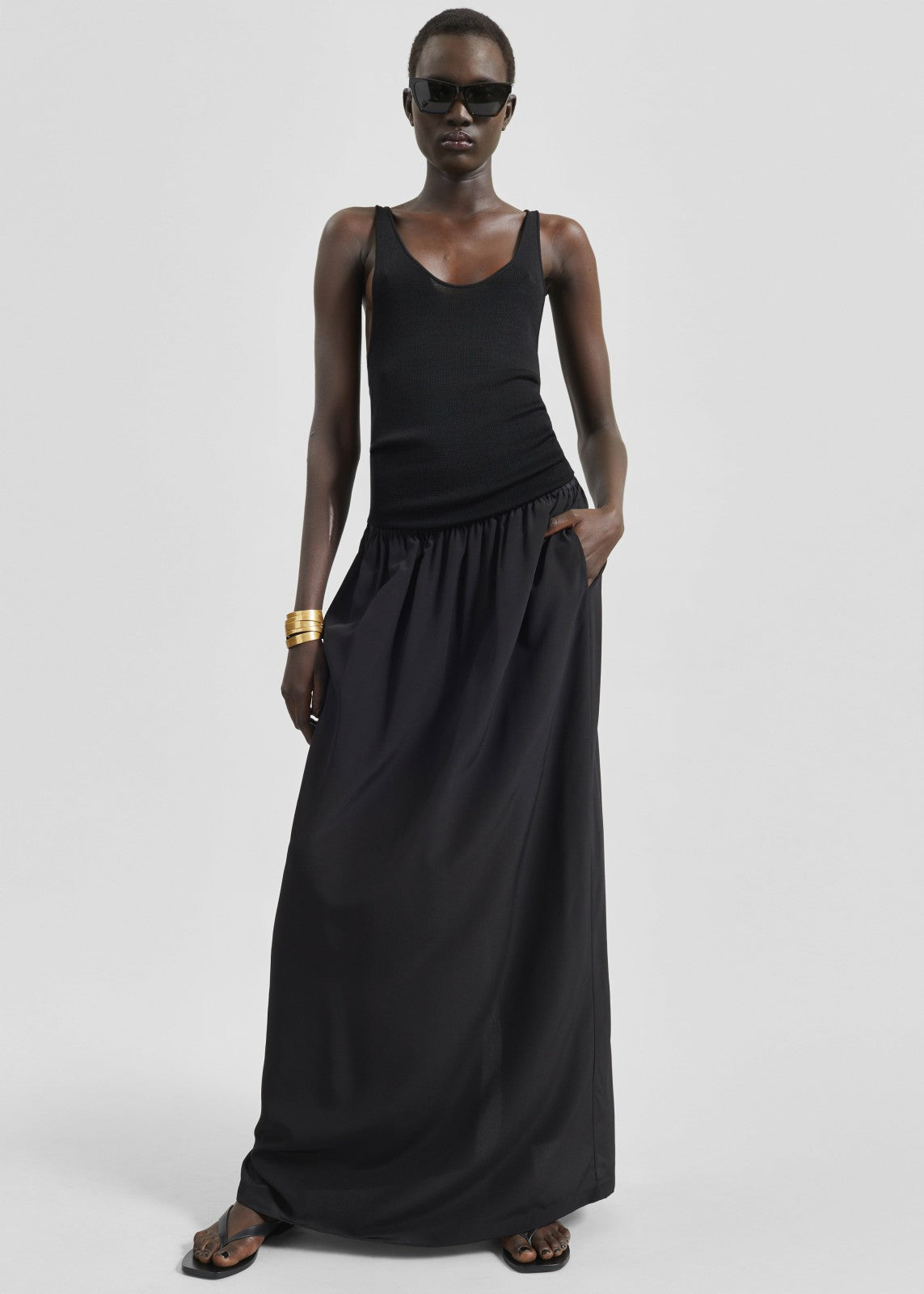 Rivo Knit Tank Top - Black