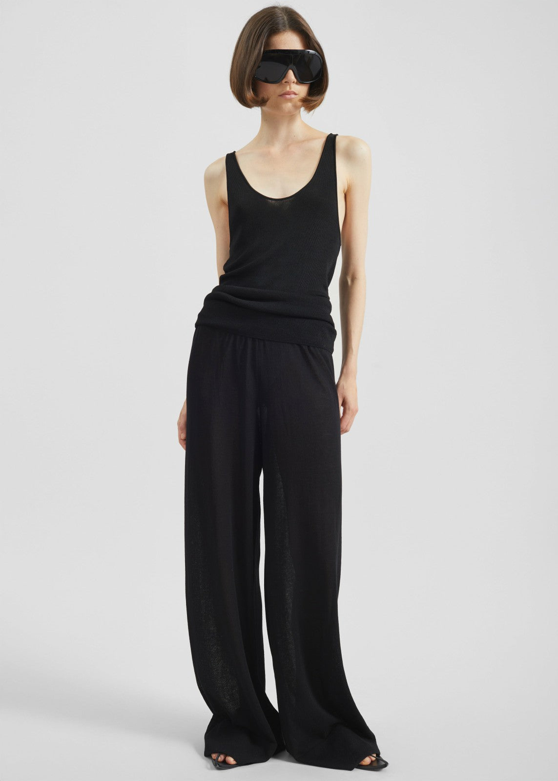 Rivo Knit Tank Top - Black