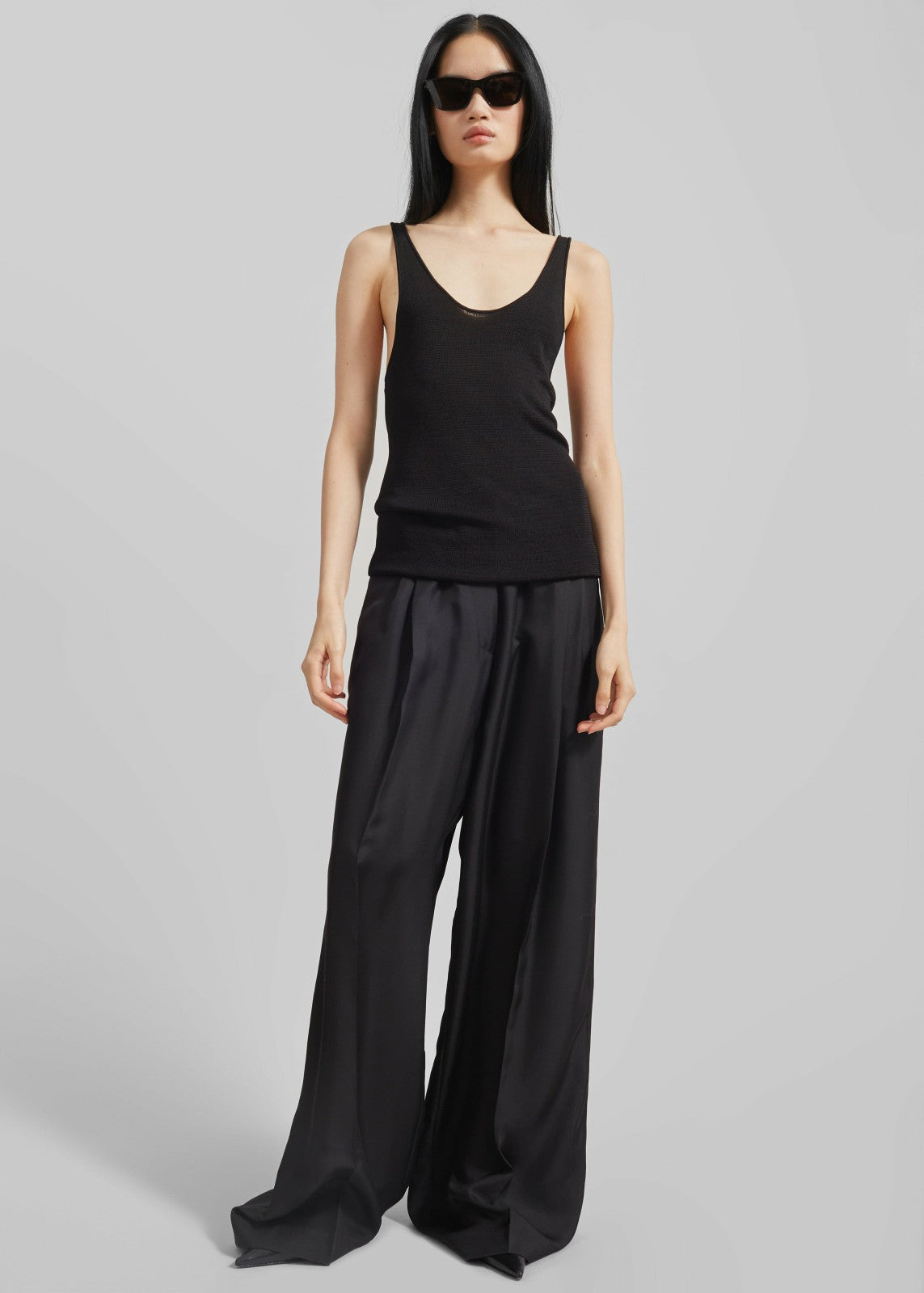 Rivo Knit Tank Top - Black