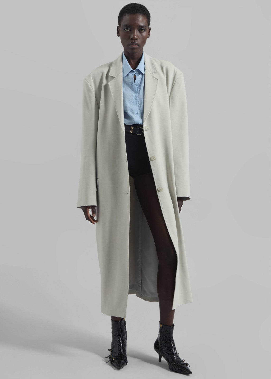 Tribeca Long Coat - Stone