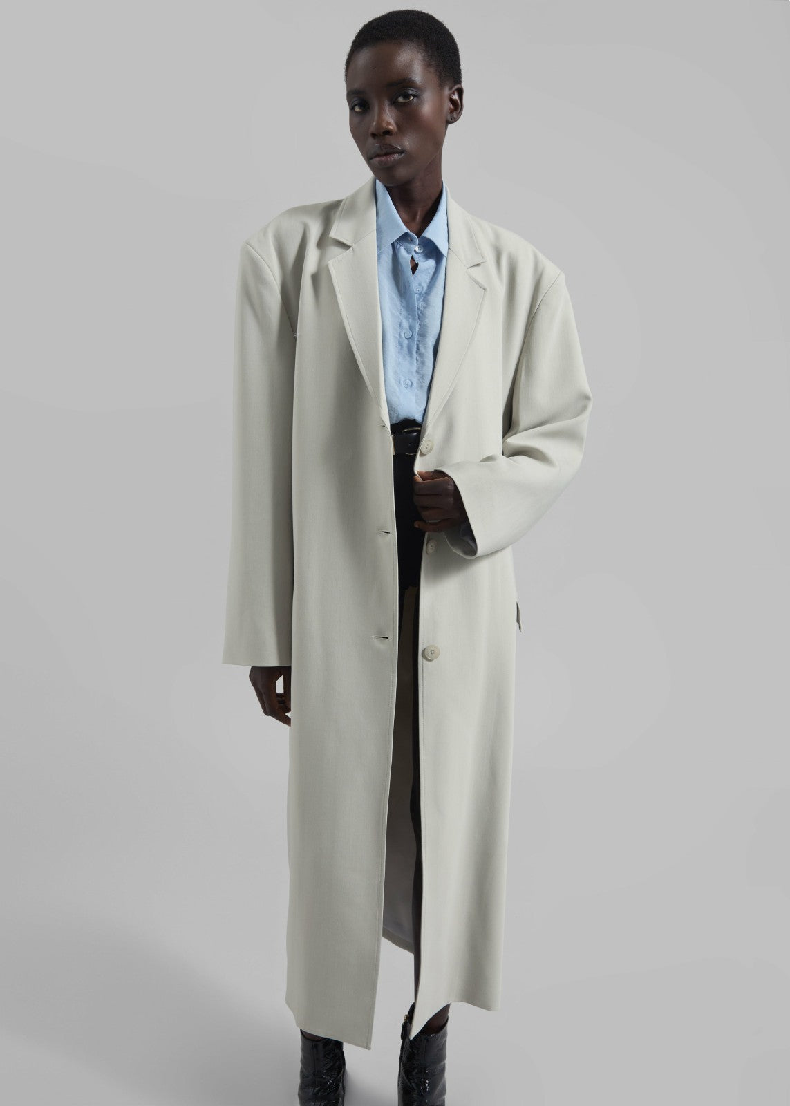 Tribeca Long Coat - Stone