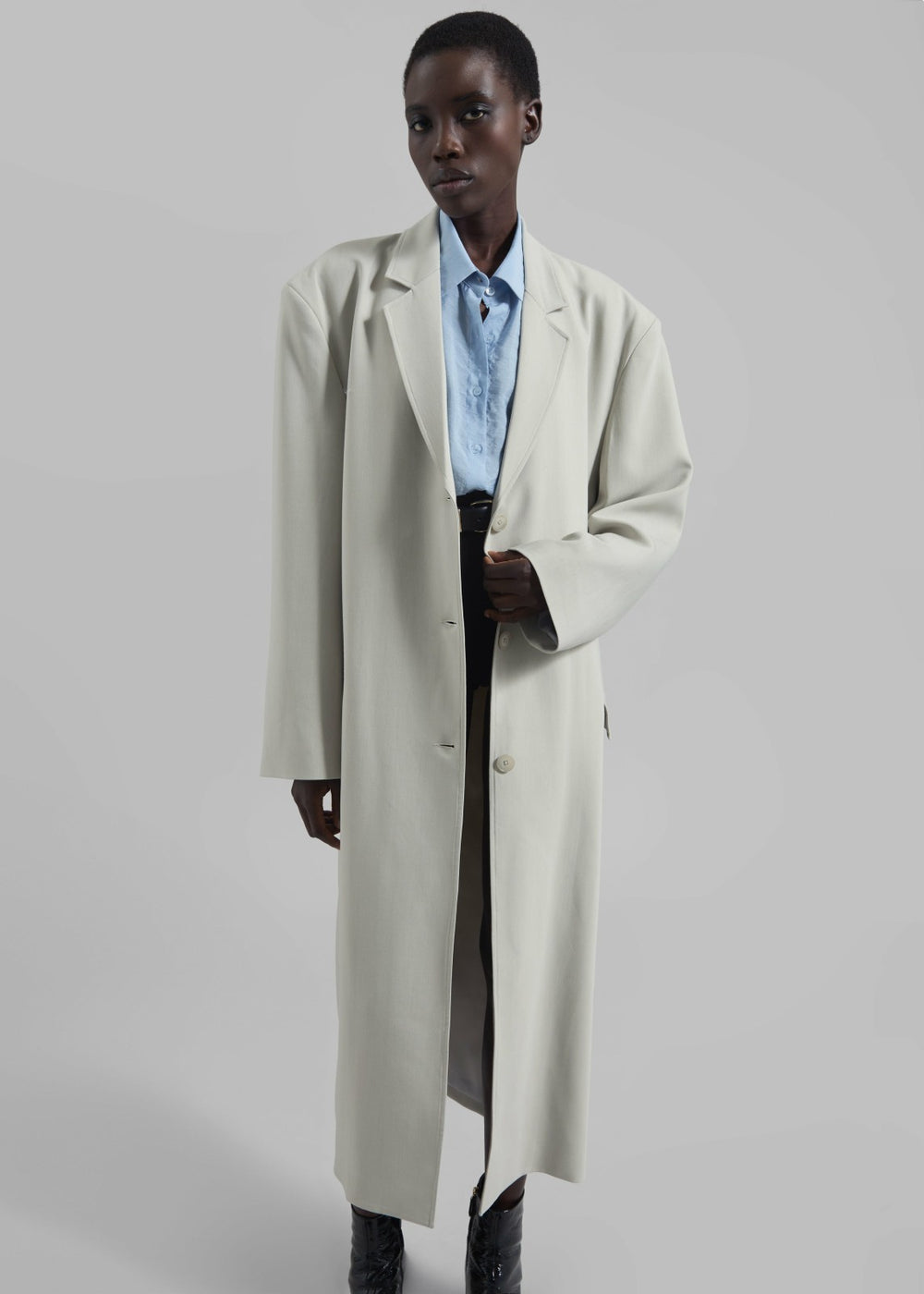 Tribeca Long Coat - Stone