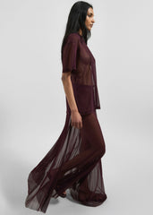 Zolli Mesh Tee - Burgundy