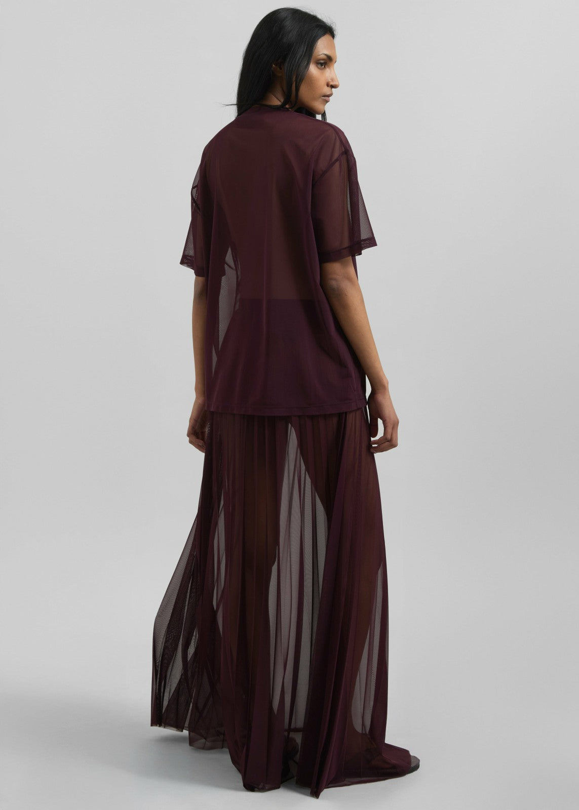 Zolli Mesh Tee - Burgundy