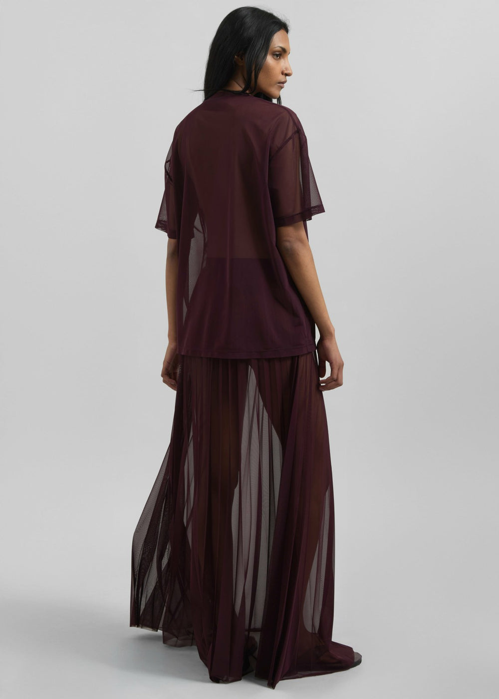 Zolli Mesh Tee - Burgundy