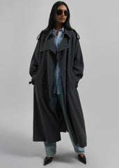 Veyron Trench Coat - Storm Grey