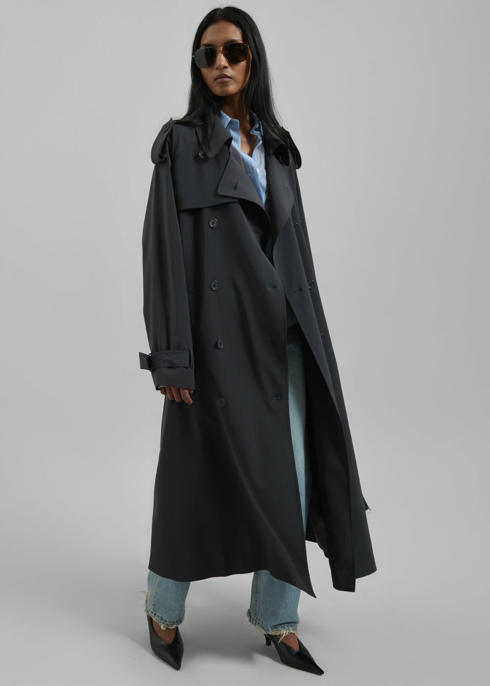 Veyron Trench Coat - Storm Grey