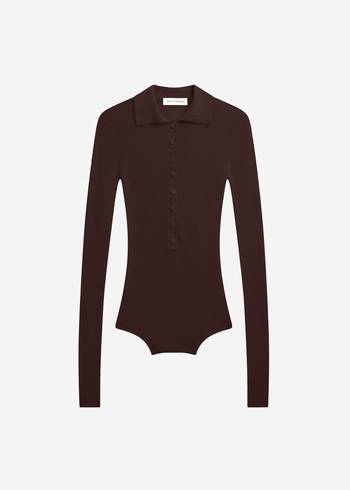 Solana Polo Bodysuit - Burgundy