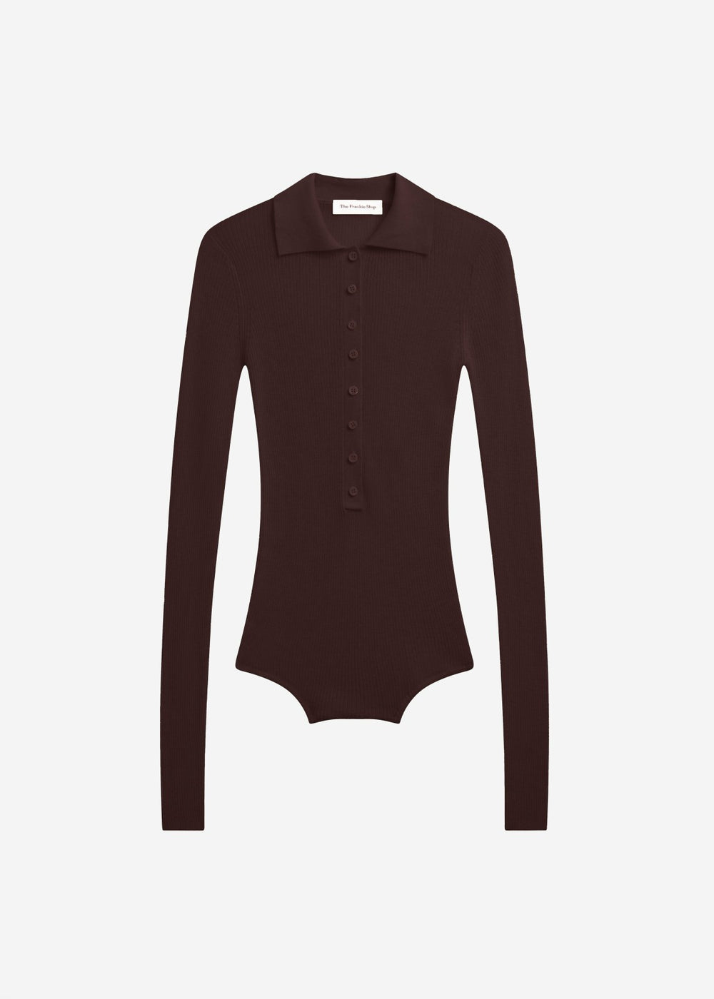 Solana Polo Bodysuit - Burgundy
