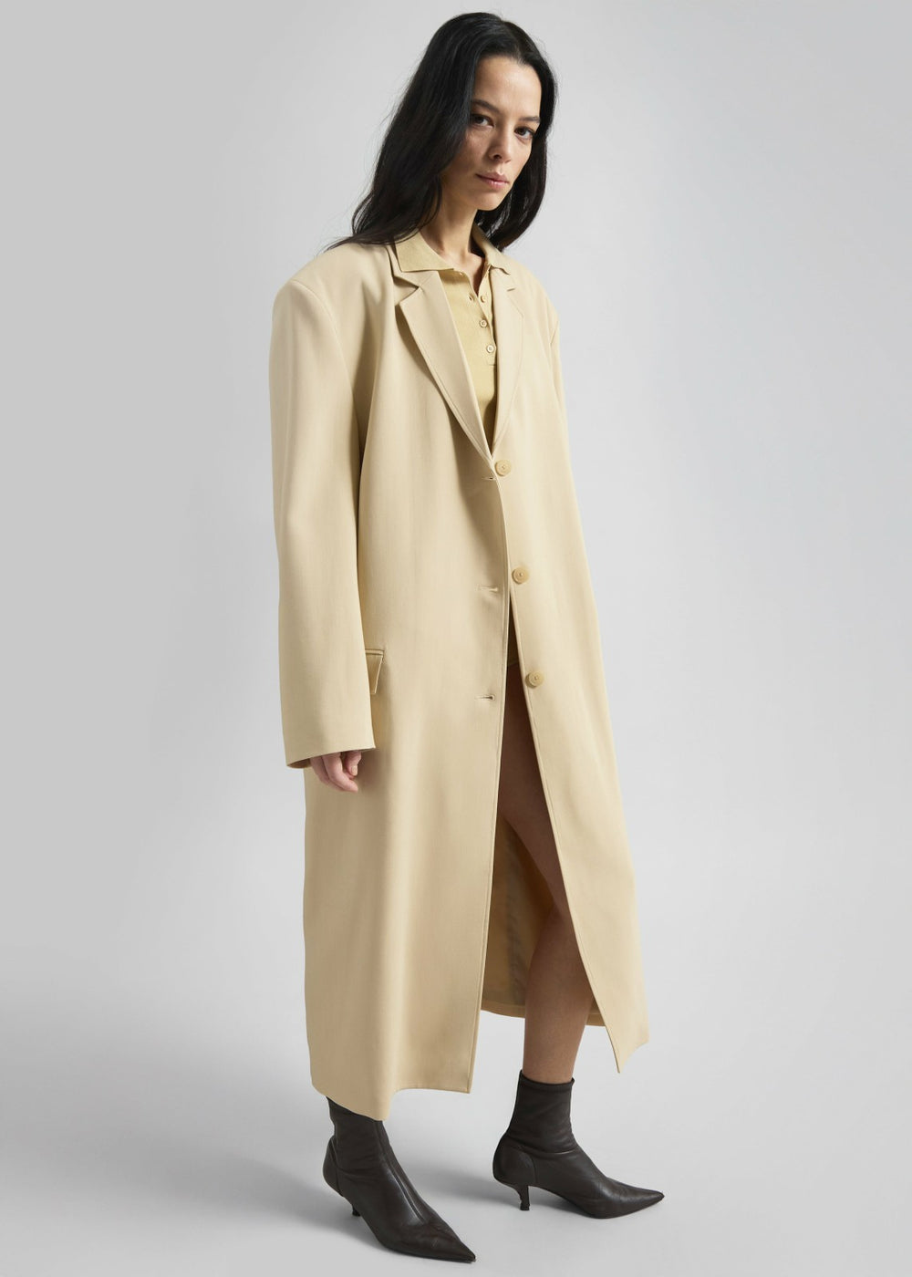 Tribeca Long Coat - Beige