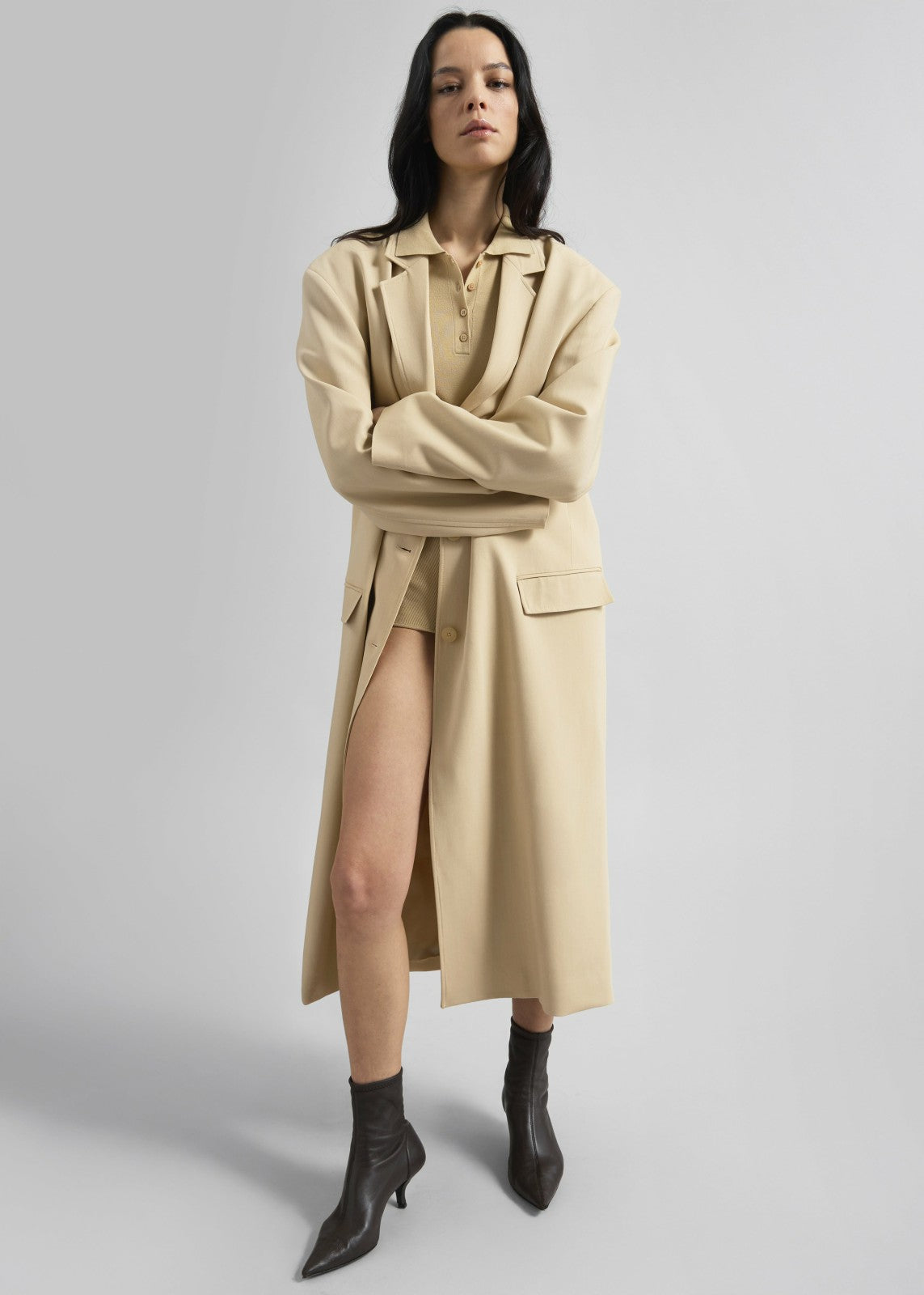 Tribeca Long Coat - Beige