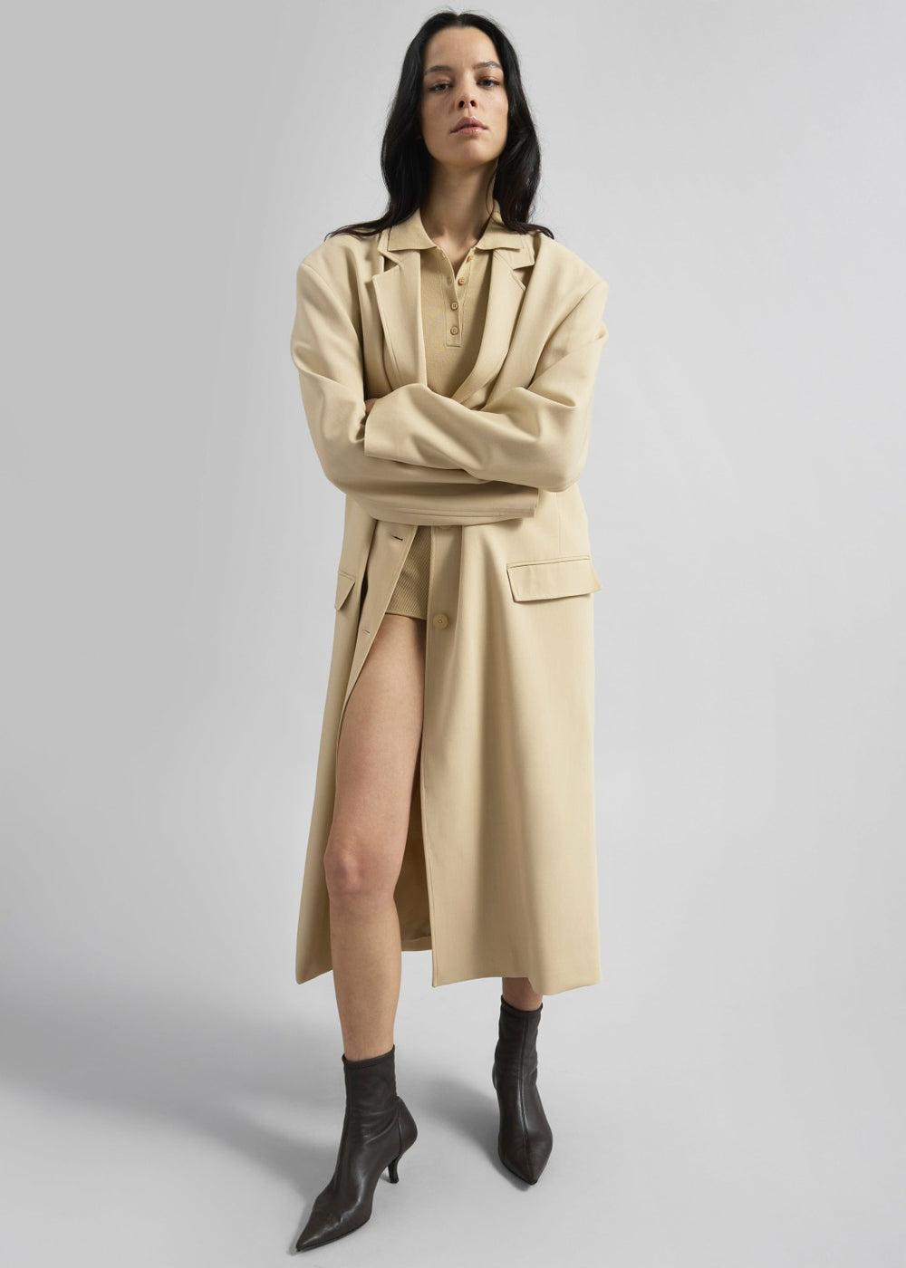 Tribeca Long Coat - Beige