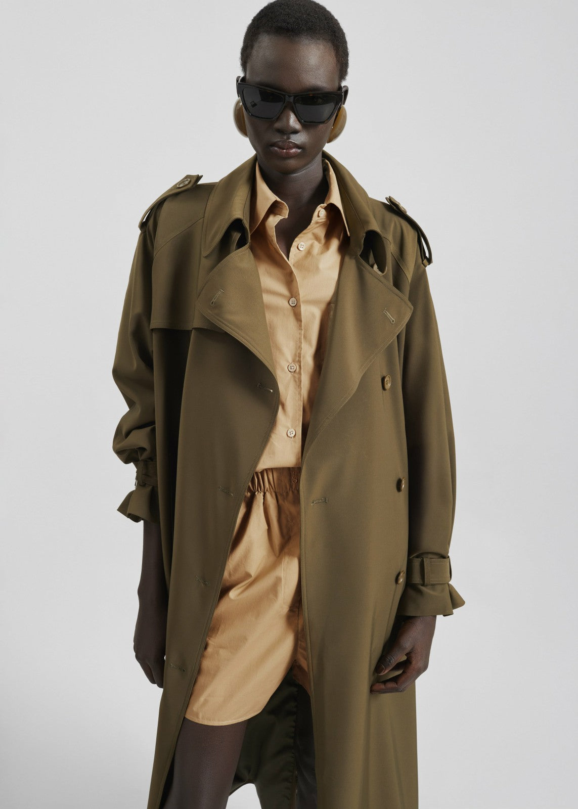 Veyron Trench Coat - Khaki