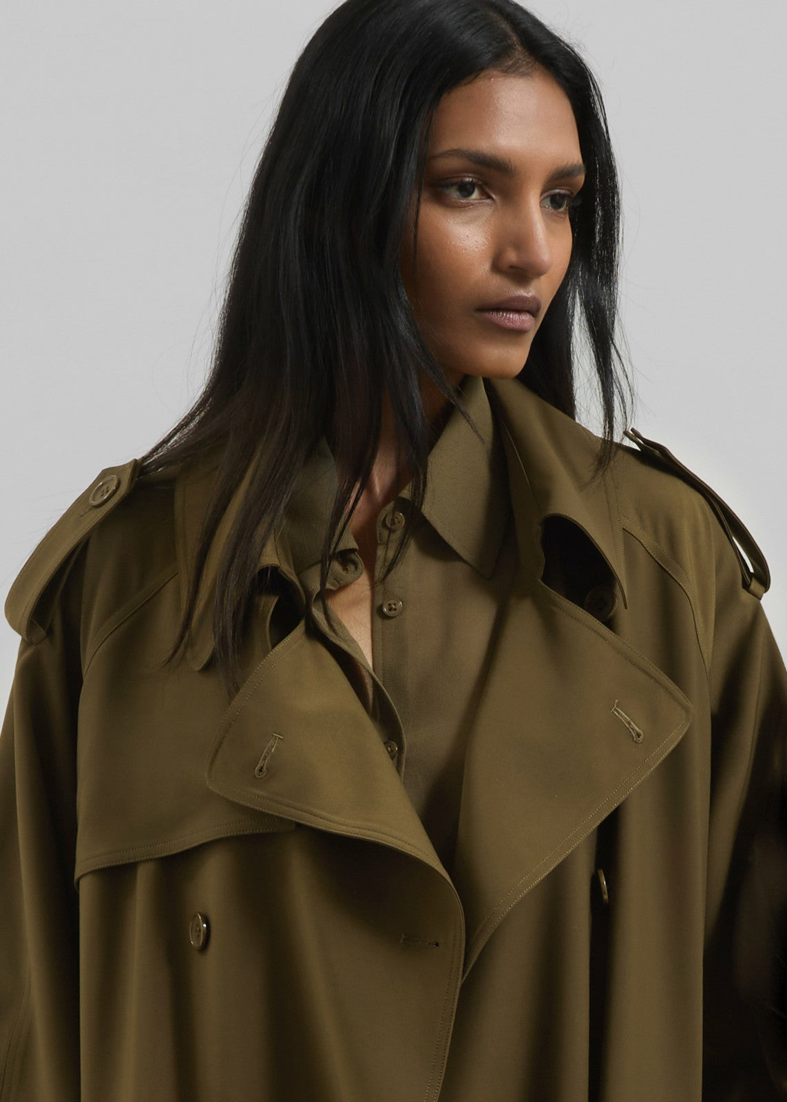 Veyron Trench Coat - Khaki