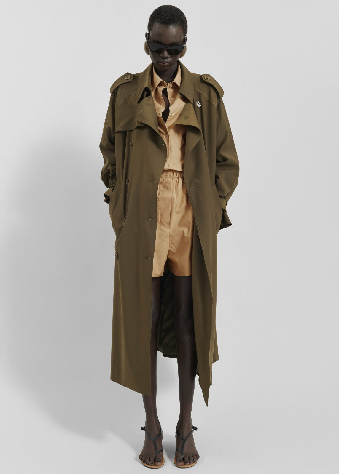 Veyron Trench Coat - Khaki