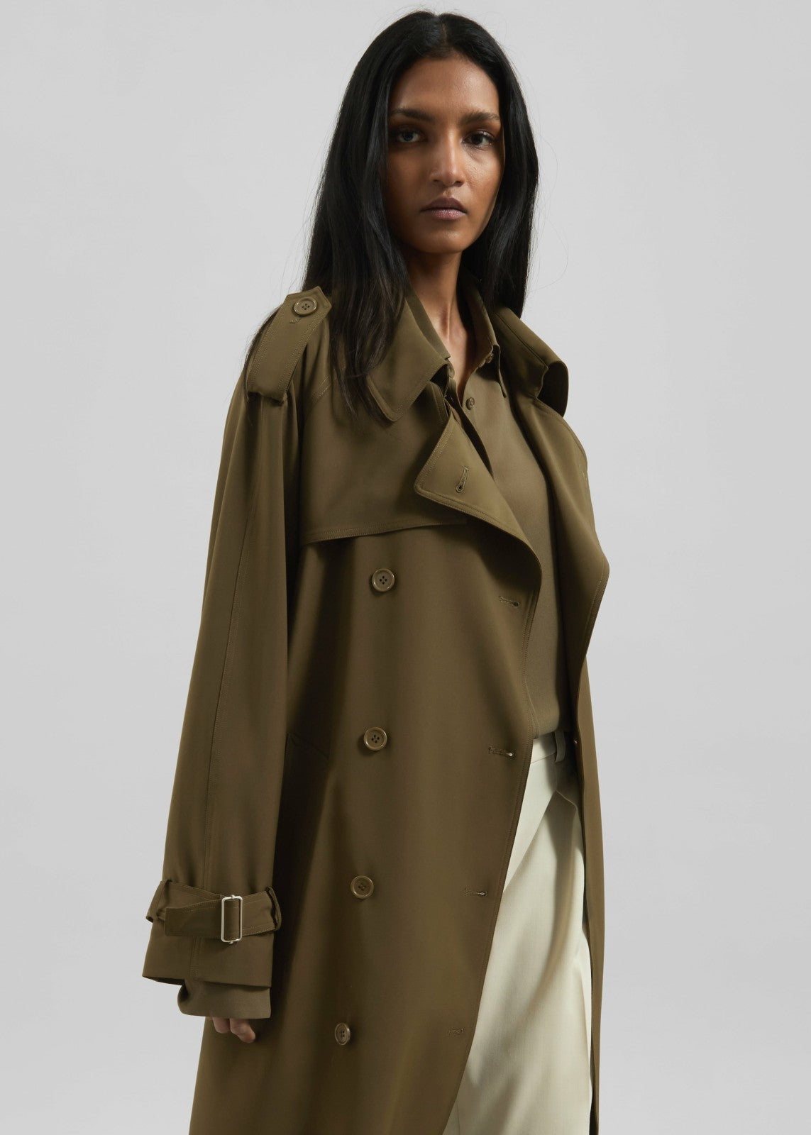 Veyron Trench Coat - Khaki