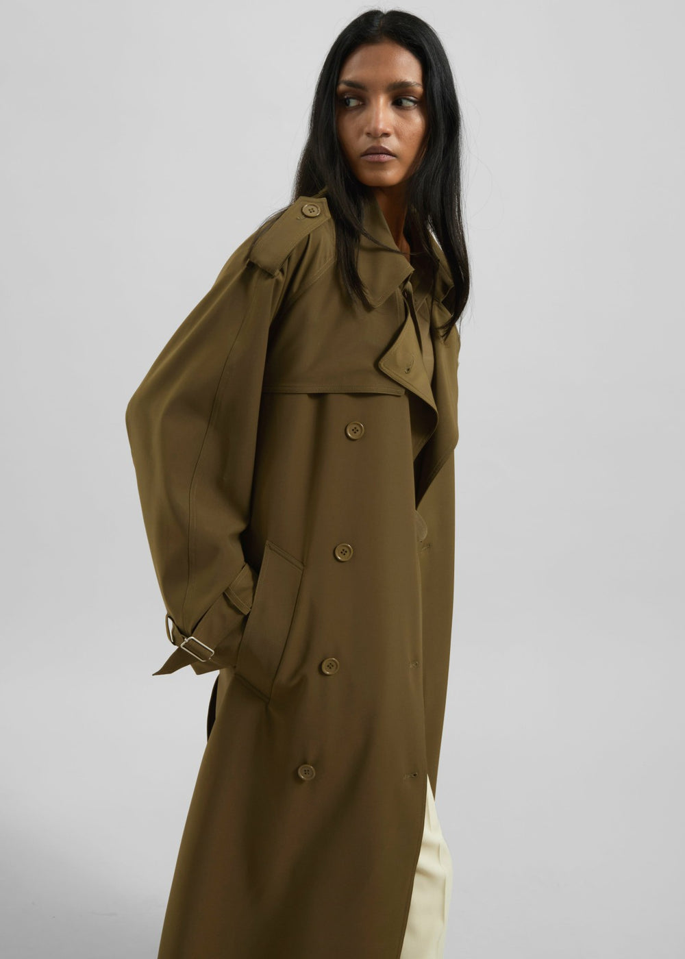 Veyron Trench Coat - Khaki