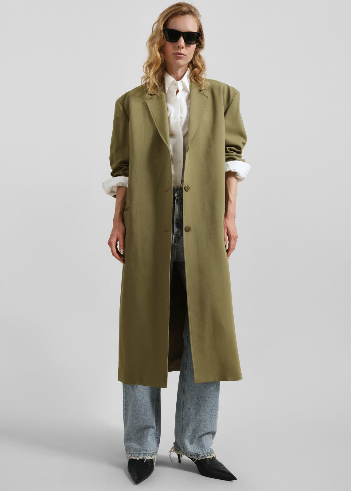 Tribeca Long Coat - Khaki