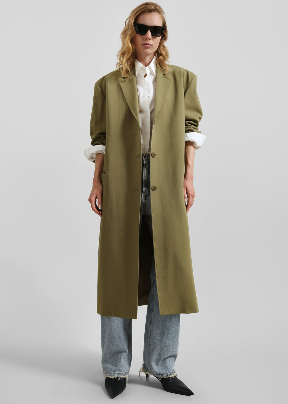Tribeca Long Coat - Khaki
