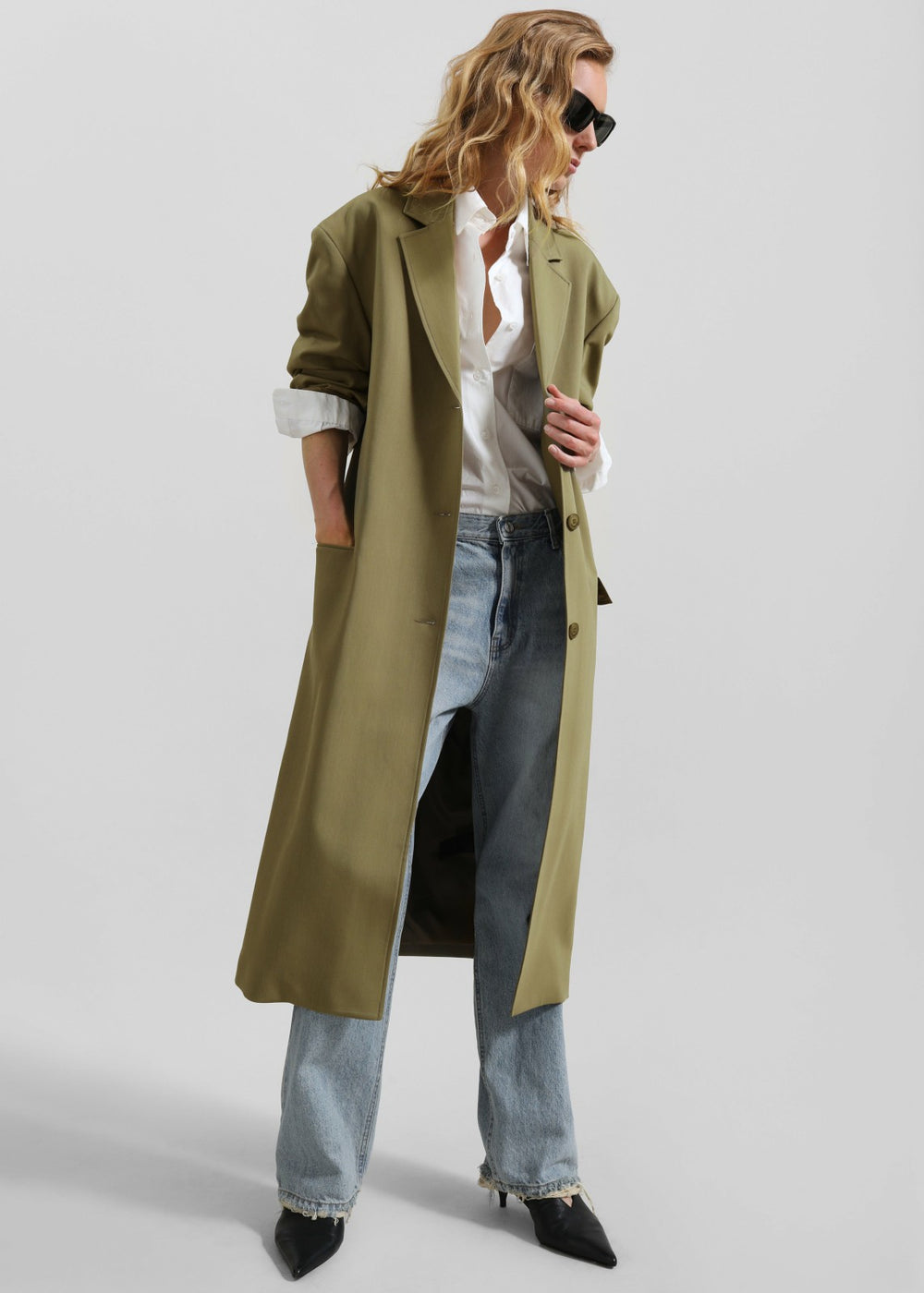 Tribeca Long Coat - Khaki