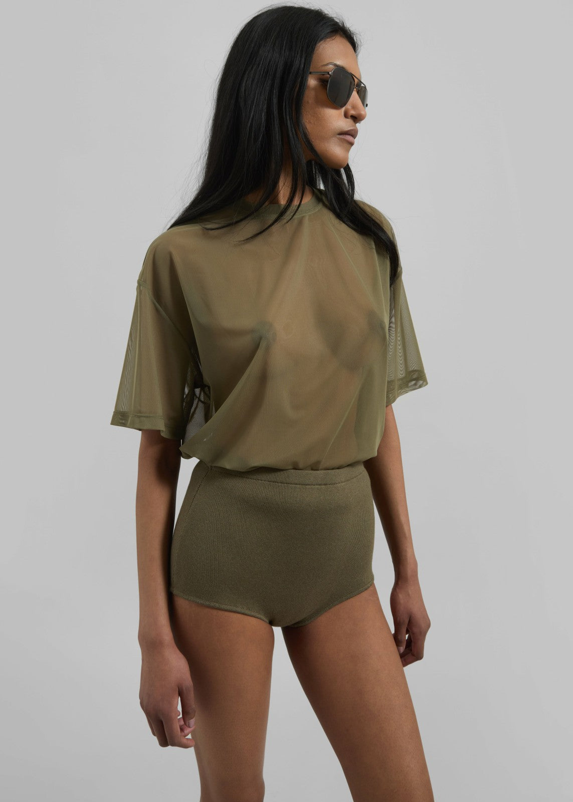 Zolli Mesh Tee - Khaki