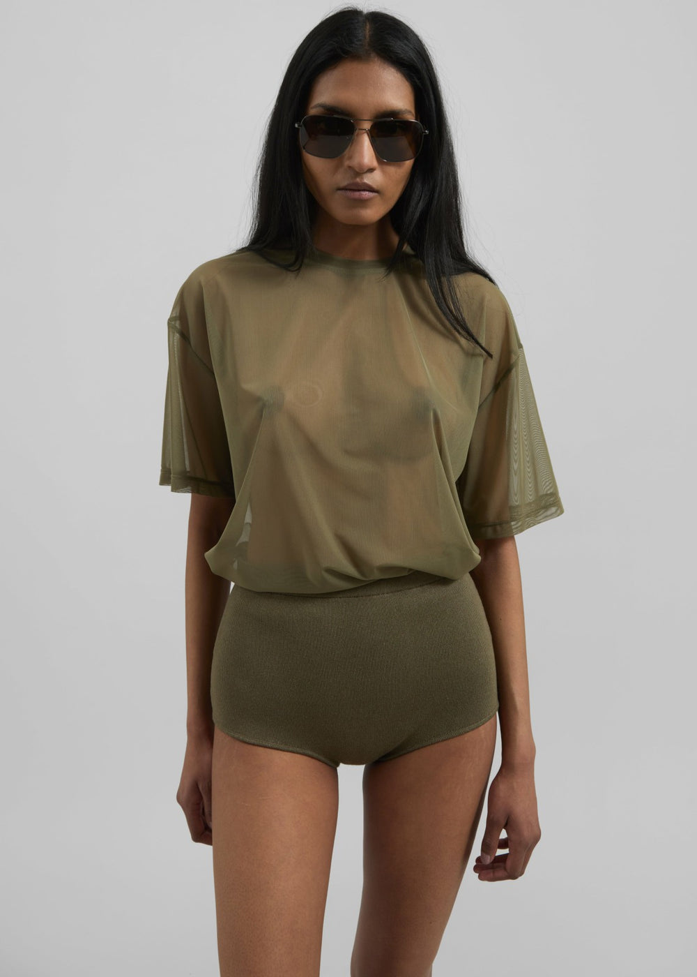 Zolli Mesh Tee - Khaki