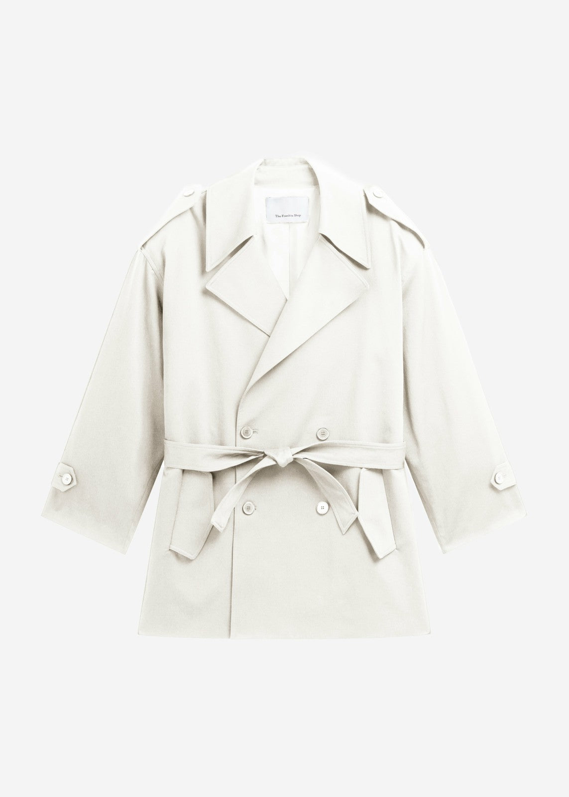 Zurich Oversized Short Trench - Off White
